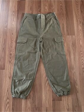 Madewell Green Cargo Jogger Pants